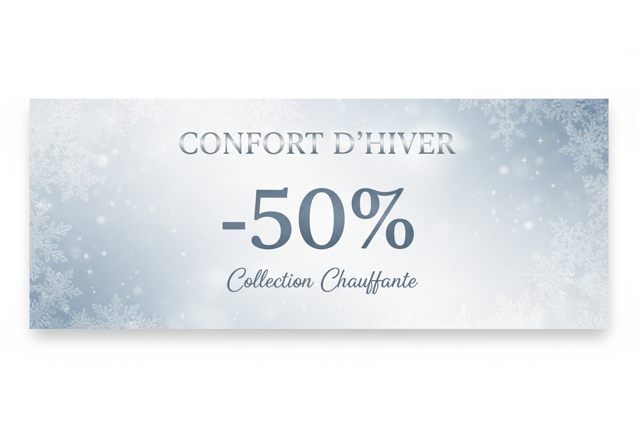 Bannière Confort d'Hiver -50%